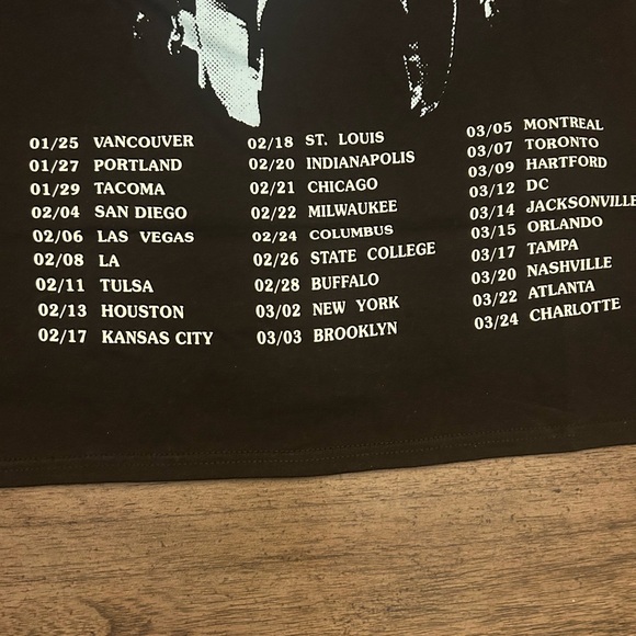 Travis Scott Black Astroworld Tour “Wish You Were Here T-Shirt Size Medium - Picture 8 of 9